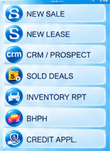 DealerDevice Online dealer software running on a tablet